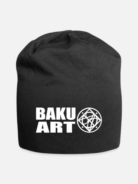 Logo White - Jersey-Beanie - Schwarz