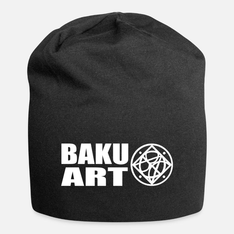 Logo White - Jersey-Beanie - Schwarz