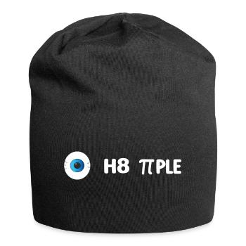 I Hate People - Funny Design - Jersey-Beanie - Schwarz - Vorne