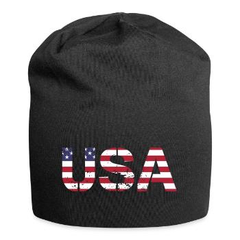 ÉQUIPE États-Unis en drapeau américain Couleurs Drapeau - Bonnet en jersey - noir - Devant