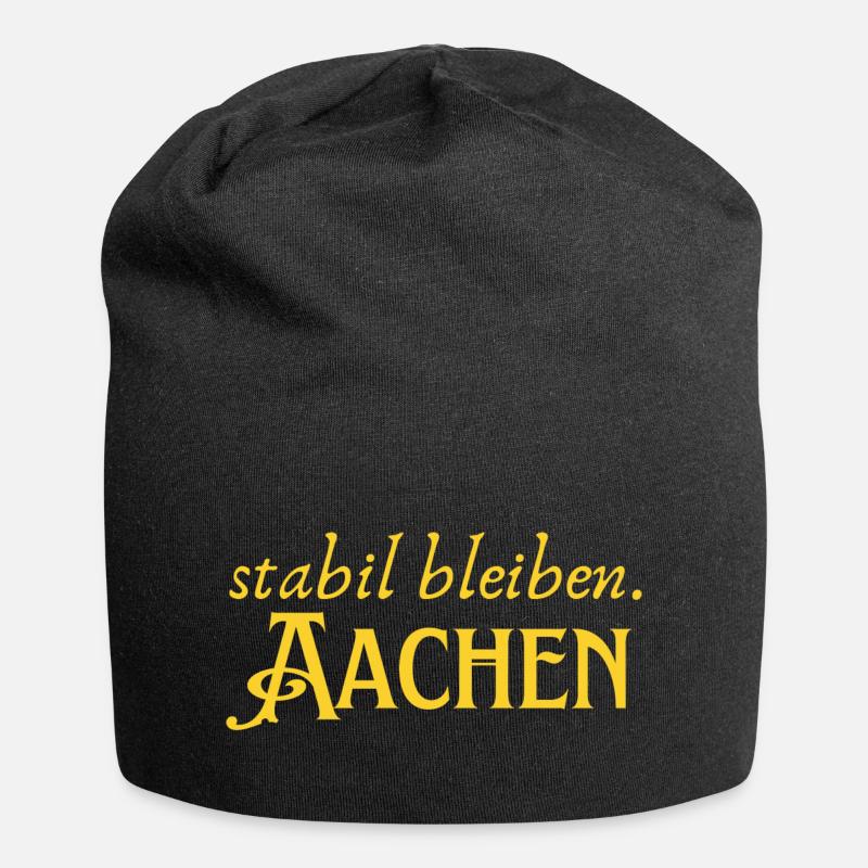 Stabil bleiben Aachen - Jersey-Beanie - Schwarz