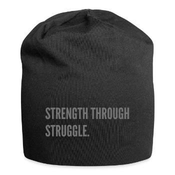 Strength through Struggle. - Jersey Beanie - black - Front