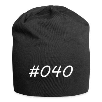 #040 - 040 - Vorwahl - Hamburg - Elbe - Alster - Jersey-Beanie - Schwarz - Vorne