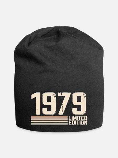 1979 Jahrgang 1979 Geburtstag 1979 Retro 1979 - Jersey-Beanie - Schwarz