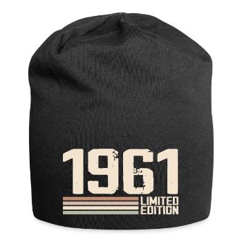 1961 Vintage 1961 Birthday 1961 Retro 1961 - Jersey Beanie - black - Front