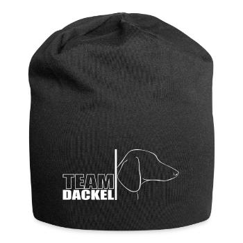TEAM Dackel Hunde Hund Wilsigns - Jersey-Beanie - Schwarz - Vorne