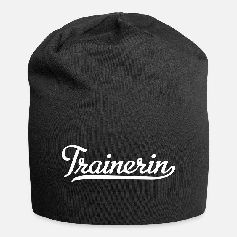Trainerin - Jersey-Beanie - Schwarz