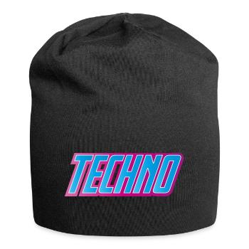 Techno Festival - Jersey-Beanie - Schwarz - Vorne