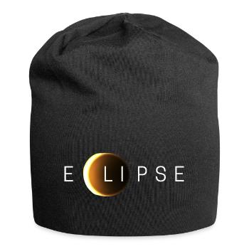 Sonnenfinsternis - Jersey-Beanie - Schwarz - Vorne