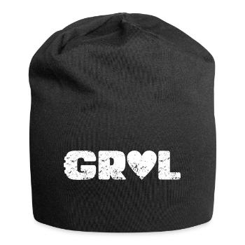 Liebe Schotter - Jersey-Beanie - Schwarz - Vorne