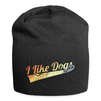 L’amour des chiens - Bonnet en jersey - noir - Devant