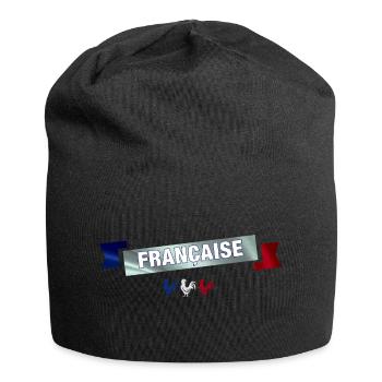 bannière française - Bonnet en jersey - noir - Devant
