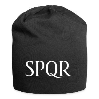 SPQR Lettering Vector Bright - Jersey Beanie - black - Front
