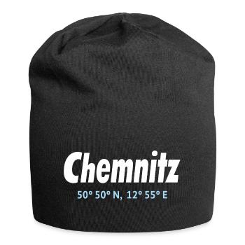 Coordonnées de Chemnitz - Bonnet en jersey - noir - Devant