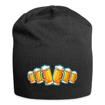 Beer Glass Beer Mug Beer - Jersey Beanie - black - Front