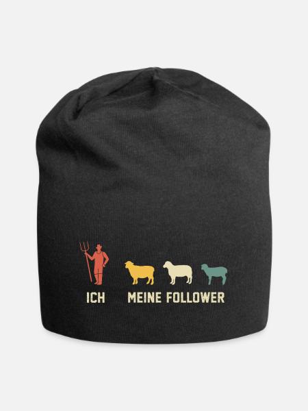 Ich und Meine Follower Schafe - Jersey-Beanie - Schwarz