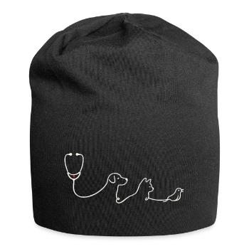 Veterinarian Veterinarian - Jersey Beanie - black - Front