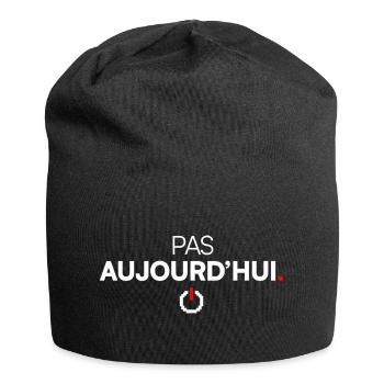 Not today humor modern fatigue - Jersey Beanie - black - Front