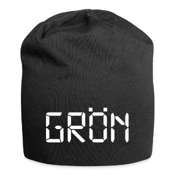 Grün – LCD - Jersey-Beanie - Schwarz - Vorne