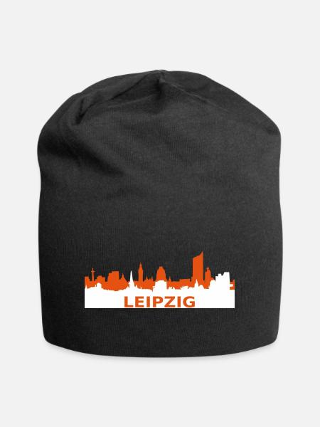 Skyline Leipzig - Jersey-Beanie - Schwarz