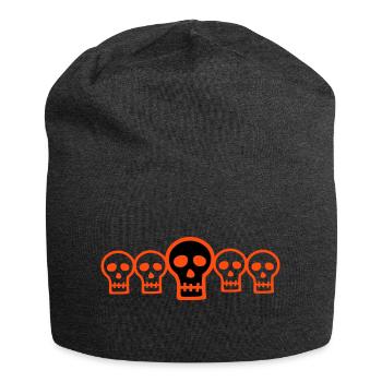 Têtes de Mort - Bonnet en jersey - charbon - Devant