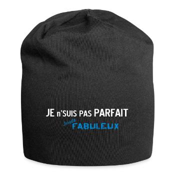 Not Perfect but Fabulous 2 - Jersey Beanie - black - Front