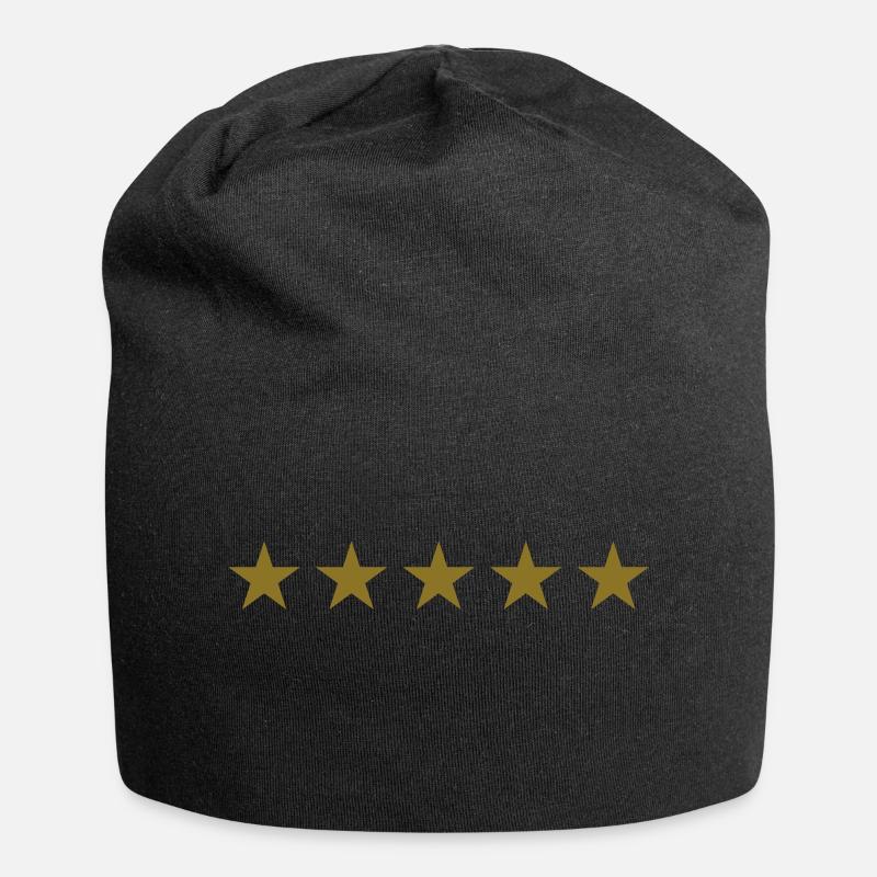 5 étoiles - Bonnet en jersey - noir