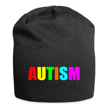 citation autisme - Bonnet en jersey - noir - Devant