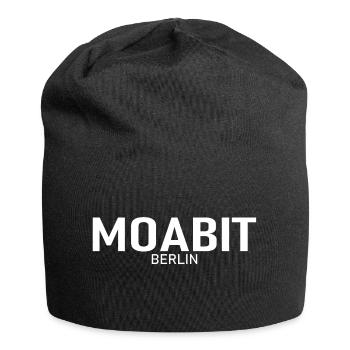 Moabit - Berlin - Deutschland - Germany - Bezirk - Jersey-Beanie - Schwarz - Vorne