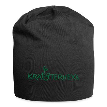 Kräuterhexe - Jersey-Beanie - Schwarz - Vorne