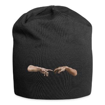 Création Adam Michelangelo * Main gauche de Dieu - Bonnet en jersey - noir - Devant