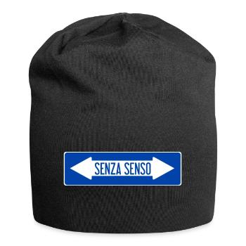 Non-sense road sign - Jersey Beanie - black - Front