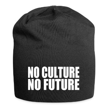 No culture no future - Jersey-Beanie - Schwarz - Vorne