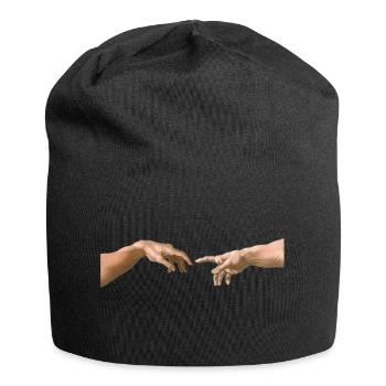 Die Erschaffung Adams Michelangelo - Jersey-Beanie - Schwarz - Vorne
