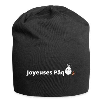 Joyeuses Pâques - Bonnet en jersey - noir - Devant
