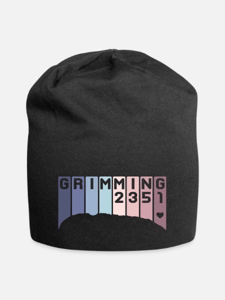Grimming Berg Steiermark Austria Österreich Retro - Jersey-Beanie - Schwarz