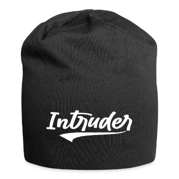 intrus hacker intrus clan sticker ordinateur - Bonnet en jersey - noir - Devant