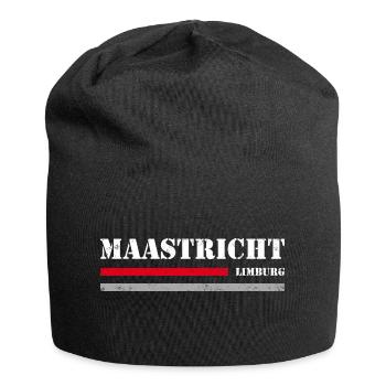 Maastricht - Jersey-Beanie - Schwarz - Vorne