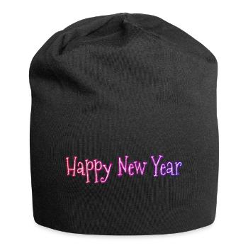Bonne année ! - Bonnet en jersey - noir - Devant