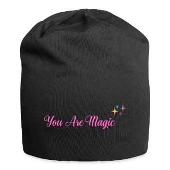 Du bist Magie - Jersey-Beanie - Schwarz - Vorne