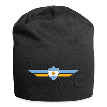 Argentinien Fan Weltmeisterschaft - Jersey-Beanie - Schwarz - Vorne
