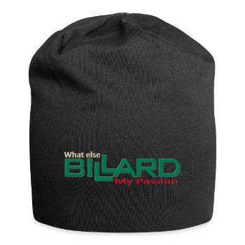 Billard Design my passion what else, Poolbillard - Jersey-Beanie - Schwarz - Vorne