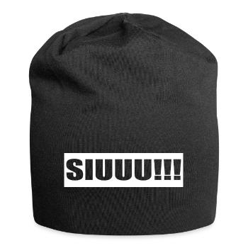 Stylish SIUUU!!! - Jersey-Beanie - Schwarz - Vorne