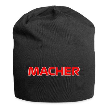 MACHER MOTIV - COLLE MALLE BIERKÖNIG AUFSCHRIFT - Jersey-Beanie - Schwarz - Vorne