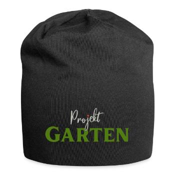 Projekt Garten Gärtnerin Gärtner - Jersey-Beanie - Schwarz - Vorne