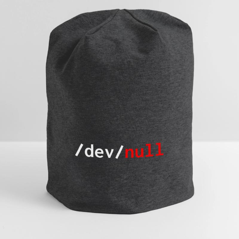 Dev null red web developer humor funny Jersey Beanie