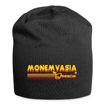 Monemvasia: Historical retro design - Jersey Beanie - black - Front