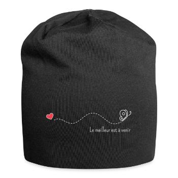 Le meilleur est à venir - Bonnet en jersey - noir - Devant