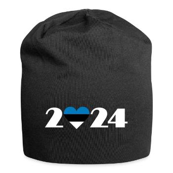 I love Estland 2024, Reise nach Estland 2024 - Jersey-Beanie - Schwarz - Vorne