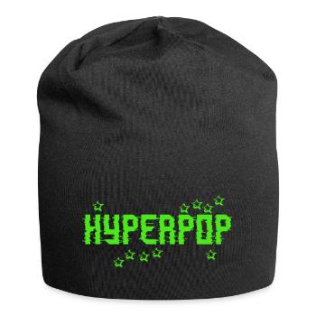 Retro 90s Hyperpop Aesthetic Music - Jersey Beanie - black - Front
